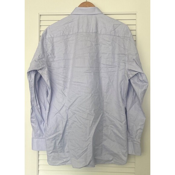 Ted Baker Endurance Shirt Mens 17 34/35 Blue Geometric Long Sleeve Button - Picture 5 of 9